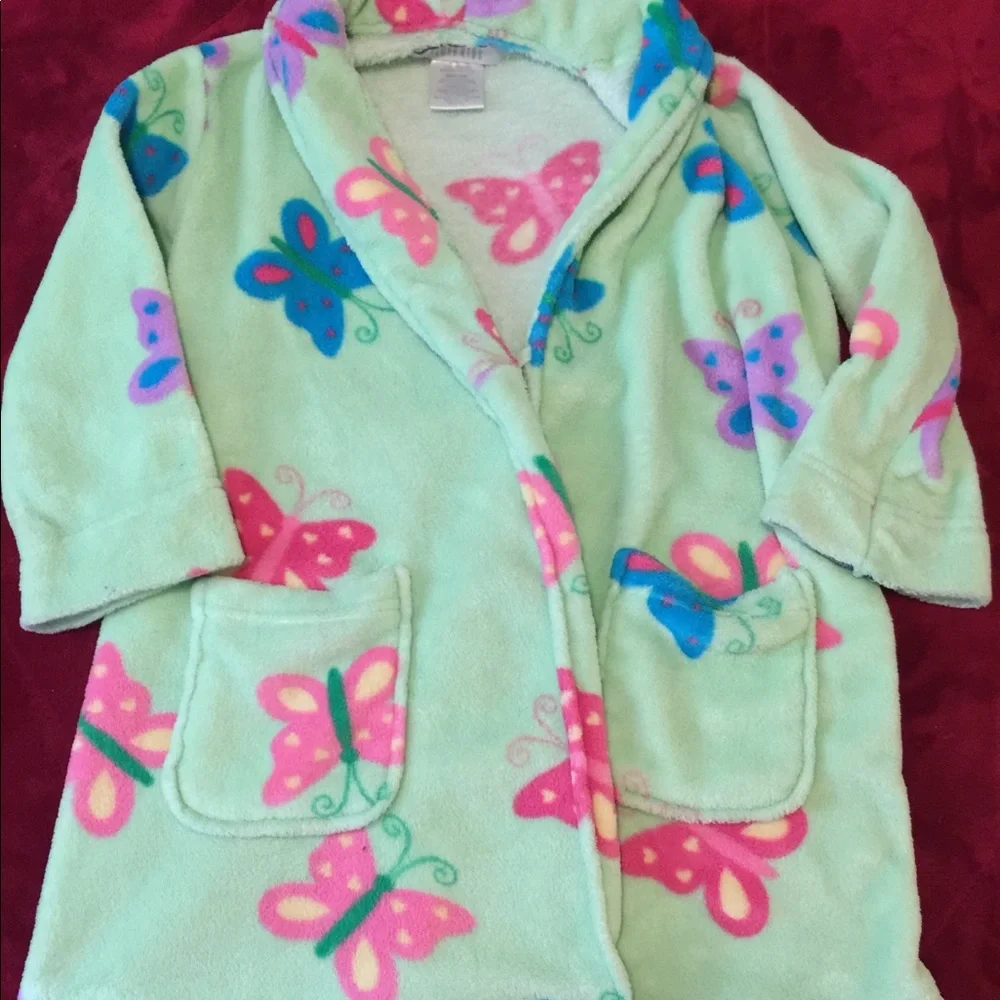 Komar Kids Butterfly Bathrobe Sz S (5/6)
